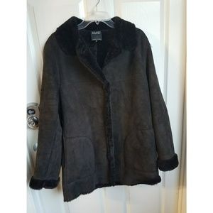 Hilary Radley faux fur black/brown jacket!
